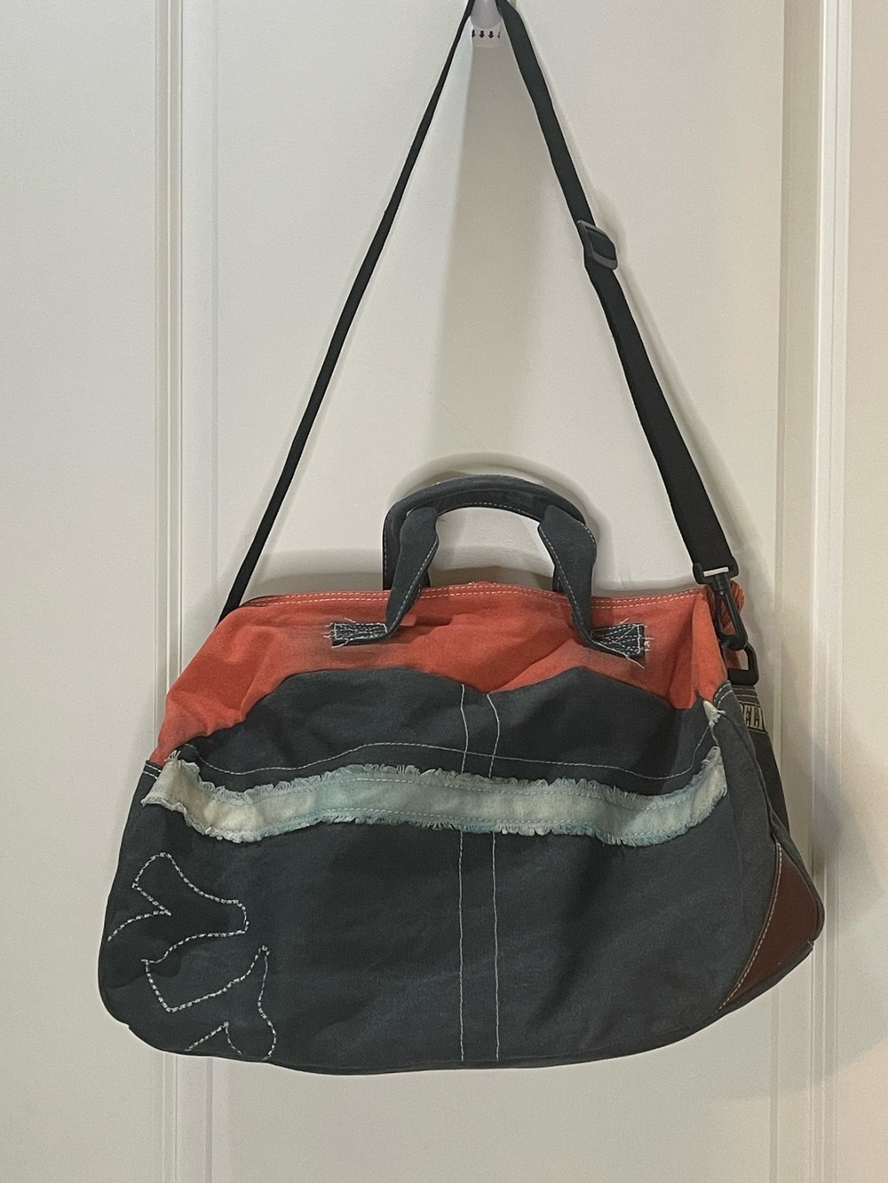 True Religion Canvas Two-Tone Men’s Weekender Bag